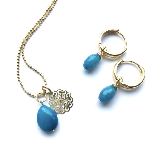Sieraden set Blue goud