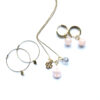 Sieraden set Rozenkwarts goud